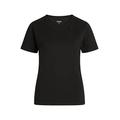 NORVIG Damen Norvig Ladies V-neck T-shirt S/S Black T Shirt, Schwarz, L EU
