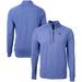 Men's Cutter & Buck Heather Royal Boise State Broncos Big Tall Adapt Eco Knit Quarter-Zip Pullover Top