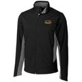 Men's Cutter & Buck Black Wisconsin-Milwaukee Panthers Big Tall Navigate Softshell Full-Zip Jacket