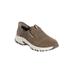 Women's The Slip-Ins™ Hillcrest Sunapee Trail Sneaker by Skechers in Dark Taupe Medium (Size 11 M)