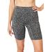 Plus Size Women's Seamless Boxer by Comfort Choice in Slate Animal (Size L)