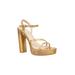 Women's Sardinia Sandal by Halston in Gold (Size 6 M)