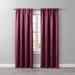 Wide Width BH Studio Room-Darkening Rod-Pocket Panel by BH Studio in Plum (Size 54" W 108"L) Window Curtain