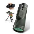 Adasion 12x56 High Definition Monocular Telescope with Smartphone Adapter&Tripod, BAK4 Prism FMC High Power Monocular with Clear Low Light Vision for Wildlife Hunting Camping Travelling Star Watching