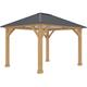 Gardiun - Pergola de Jardin Tucson 10,72 m2 Extérieur 362x297x283 cm Acier et Bois fsc avec Toiture