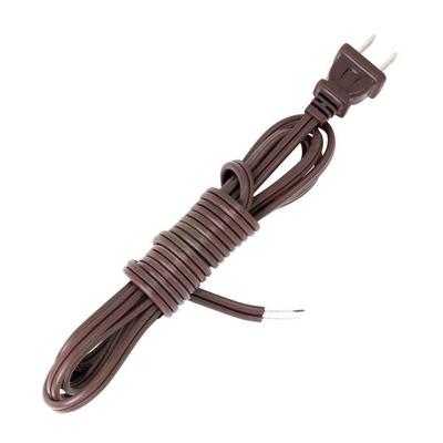 Satco 92046 - 8' Molded Plug Full Tinned Brown Cor...