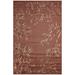 Red 59 x 39 x 0.125 in Area Rug - Bay Isle Home™ Ivanna Floral Machine Woven Indoor/Outdoor Area Rug in Chilli | 59 H x 39 W x 0.125 D in | Wayfair