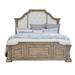 Garrison Cove Queen Upholstered Bed with Panel Footboard - Home Meridian P330-BR-K8