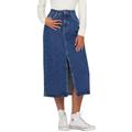 ONLY Damen Midi Jeans Rock ONLBianca 15319268 Medium Blue Denim S