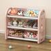 Kids Toy Storage Organizer with 6 Bins, Multi-functional Nursery Organizer Kids Furniture Set Toy Storage Cabinet Unit