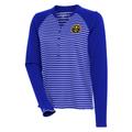 "Women's Antigua Royal Denver Nuggets Maverick Long Sleeve Henley T-Shirt"