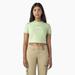 Dickies Women's Mayetta Cropped T-Shirt - Quiet Green Size M (FSR22)