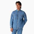 Dickies Men's Houston Denim Shirt - Chambray Light Blue Size XL (WLR15)