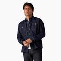 Dickies Men's Houston Denim Shirt - Rinsed Indigo Blue Size XL (WLR15)