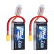 Zeee 2S Lipo Battery 2200mAh 7.4V 50C RC short Battery with XT60 Plug for FPV Drone Quadcopter Helicopter Airplane RC Boat RC Car RC Models(2 Pack)