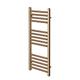 Greened House Brushed Brass Straight Heated Towel Rail 300mm Wide x 800mm High Flat Central Heating Towel Radiator