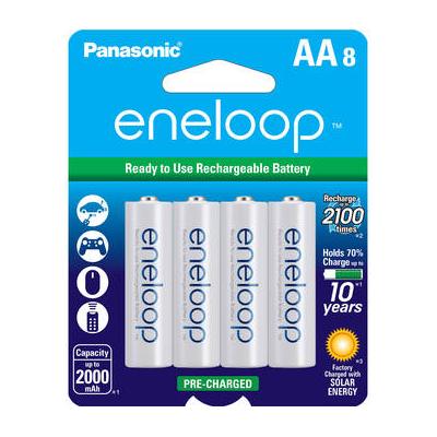 Panasonic eneloop AA Rechargeable Ni-MH Batteries (2000mAh, Pack of 8) BK-3MCCA8BA