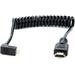 Atomos Coiled Right-Angle Micro-HDMI to HDMI Cable (11.8 to 17.7") ATOMCAB007