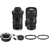 Sigma 18-35mm f/1.8 and 50-100mm f/1.8 DC HSM Art Lenses for Canon EF with MC-11 210-101