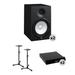 Yamaha HS8 Powered Studio Monitors with Stands and Isolation Pads Kit HS8