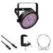 CHAUVET DJ SlimPAR 56 RGB LED PAR Kit with DMX Cable, Clamp, and Safety Cable (Black) SLIMPAR 56