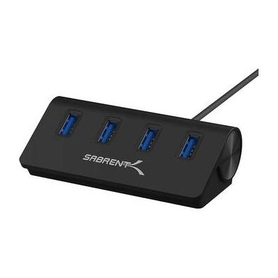 Sabrent USB 3.0 4-Port Aluminum Hub (Black) HB-MC3B