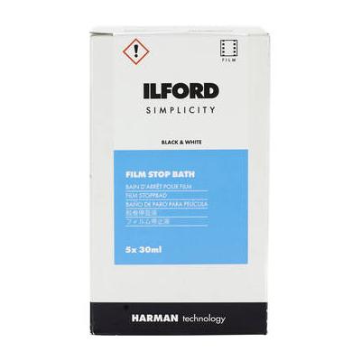 Ilford SIMPLICITY Stop Bath (30mL Sachet, 5-Pack) 1178889