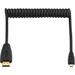 Elvid HDMIAD-030-C Coiled High-Speed Micro-HDMI to HDMI Cable (11 to 36") HDMIAD-030-C