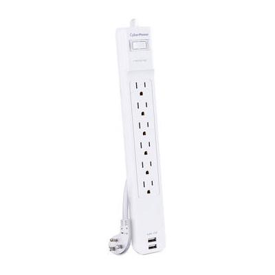 CyberPower CSP606U42A 6-Outlet Professional Surge Protector with Two USB Charging Port CSP606U42A