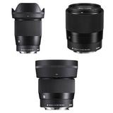 Sigma 16mm, 30mm, and 56mm f/1.4 DC DN Contemporary Lenses Kit (Canon EF-M) 402971