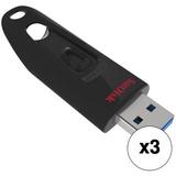 SanDisk 32GB Ultra USB 3.0 Flash Drive (3-Pack) SDCZ48-032G-A46