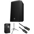 Electro-Voice ZLX-15BT 15" 2-Way 1000W Powered Loudspeaker Kit with Stand, Cover, and Cab F.01U.348.780