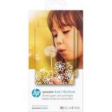 HP Sprocket Studio 4 x 6" Photo Paper & Cartridges (80 Total Sheets, 2 Cartrid HPISC80