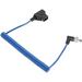 CAMVATE Coiled D-Tap to Locking DC 2.5mm Right-Angle Cable (Blue, 39.4") C2639