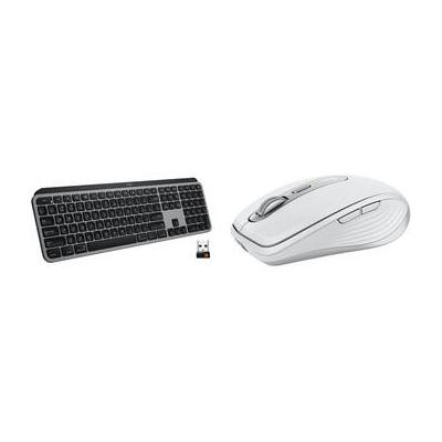Logitech Wireless MX Keys Keyboard & MX Anywhere 3 Mouse for Mac Combo Kit (Pale Gra 920-009552