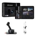 Transcend DrivePro 550B Dual Lens Dash Camera with 64GB microSD Card, Hardwire Power TS-DP550B-64G