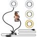 TRIGYN Selfie Ring Light with 24" Gooseneck Stand and Cell Phone Holder TG-SL-G1