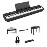 Roland FP-30X Home/Studio Bundle with Digital Piano, Stand, Pedals, Bench, Headpho FP-30X-BK