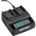 Watson Duo LCD Charger with 2 NB-13L Plates DLCX