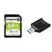 Kingston 64GB Canvas Select Plus UHS-I SDXC Memory Card with SD Card Reader SDS2/64GB