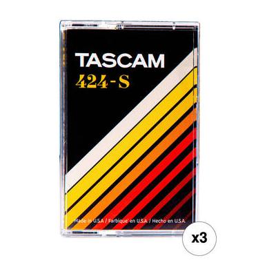TASCAM Master 424 Studio C-60 High-Bias Type-II Cobalt Cassette (3-Pack) 424-S