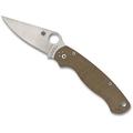 Spyderco Para Military 2 Folding Knife (Satin Blade, Brown Handle) - [Site discount] C81MPCW2