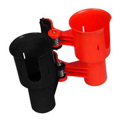 RoboCup Clamp-On Dual-Cup & Drink Holder (Red & Black) 07-115-RB