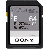 Sony 64GB SF-E Series UHS-II SDXC Memory Card SFE64A