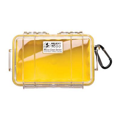 Pelican 1050 Clear Micro Case (Yellow) 1050-027-100