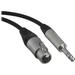 Canare Star Quad 3-Pin XLR Female to 1/4" TRS Male Cable (Black, 10') CATMXF010