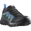 Trailrunningschuh SALOMON "WANDER GORE-TEX", Gr. 42,5, schwarz (schwarz, blau), Synthetik, Textil, sportlich, Schuhe, wasserdicht, Trailrunningschuhe