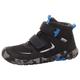 Barfußschuh SUPERFIT "TRACE WMS: Mittel" Gr. 34, schwarz (schwarz, blau) Kinder Schuhe Stiefel Boots
