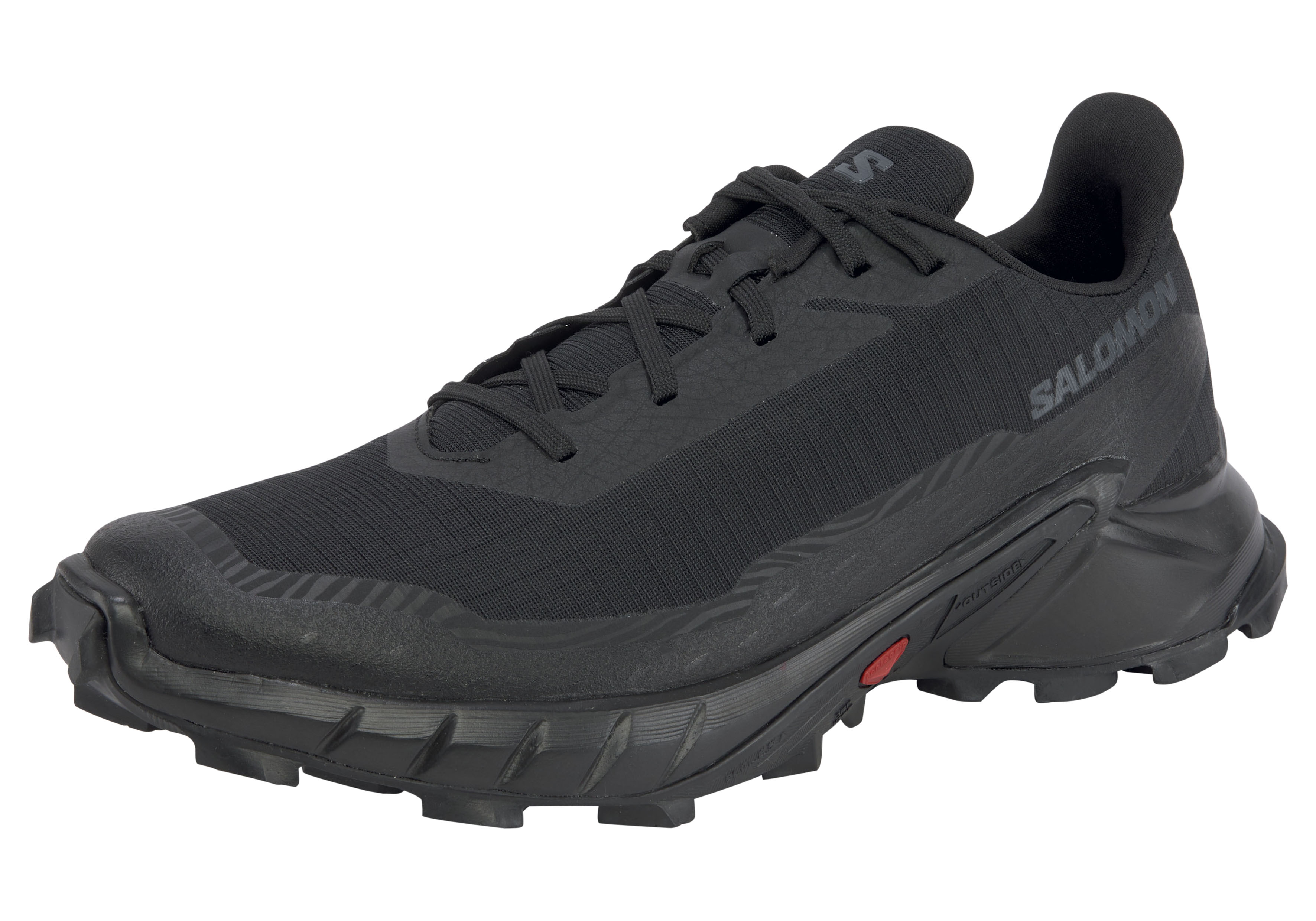 Trailrunningschuh SALOMON "ALPHACROSS 5", Damen, Gr. 40, schwarz, Synthetik, Textil, Schuhe, Trailrunningschuhe