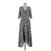 Slate & Willow Casual Dress - Midi: Gray Dresses - Women's Size 6